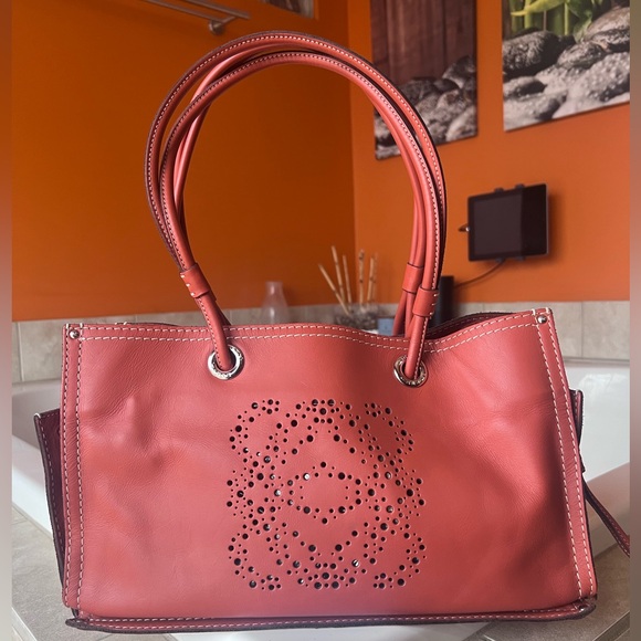 Loewe Handbags - SOLD Loewe Anagram Tote Shopper Leather Bag